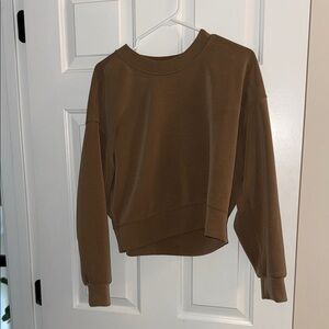 lululemon Brown Crew Neck Sweater